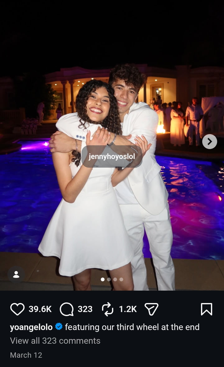 Image - Jenny Hoyos, is pictured with her boyfriend, Angelo Bahu, back in March 2026, after they soft-launched their relationship. 