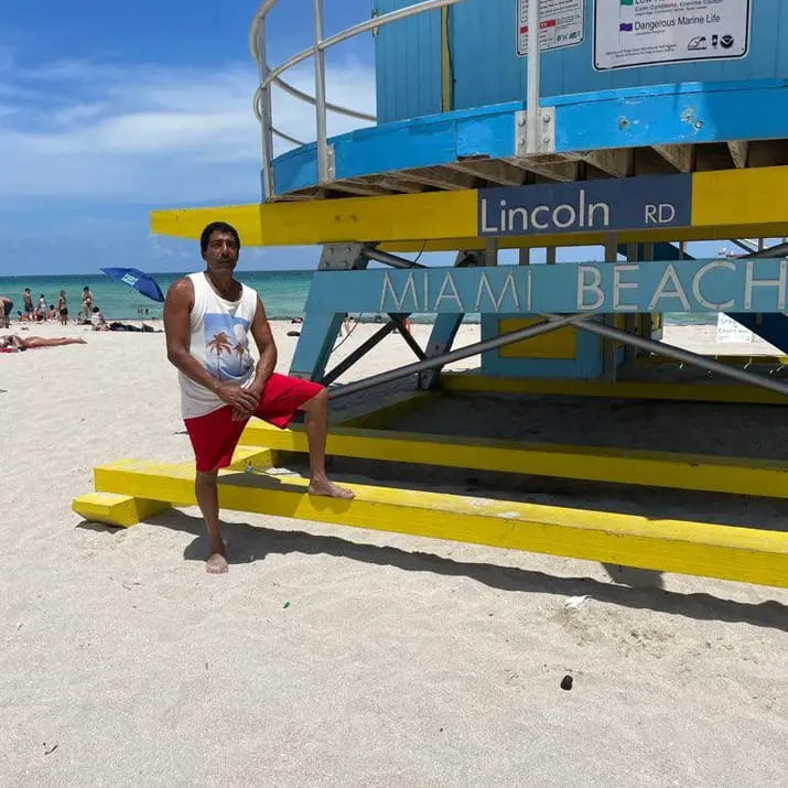 Image - Aya Tanjali and Sophia Tanjali’s father, Mustafa Tanjali, is pictured in a photo he reshared on his Facebook account, back in July 2021.